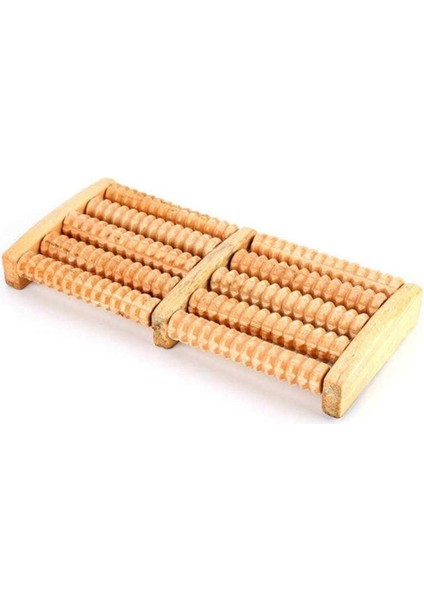 Ahşap 10 Dönerli Çiftli Bölmeli Ayak Masaj Aleti