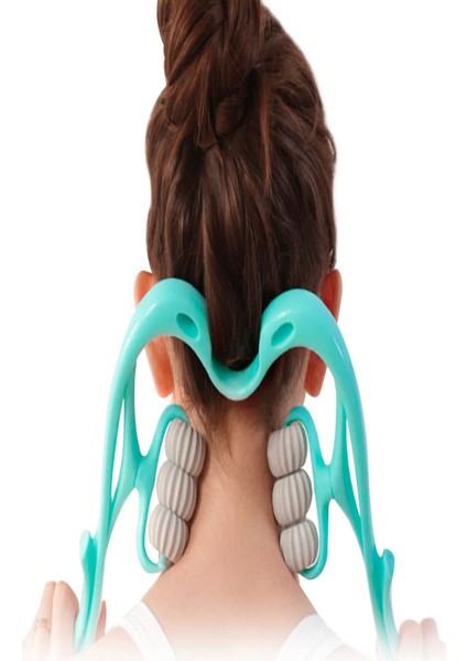 Masaj Aleti 6 Tekerlekli Ayak Bacak Kol Boyun Selülit Plastik Manuel Masaj Silindiri 17X36CM modelleri