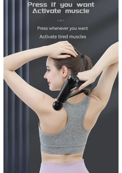 Mini Massage Gun Masaj Tabancası Kas Masajı Profesyonel Sporcu Şarjlı fırsatları