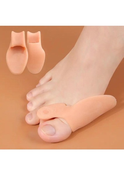 Ten Rengi Silikon Makaralı Ayak Baş Parmak Kemik Bunyon Koruyucu Silikon Bunyon 1 Çift