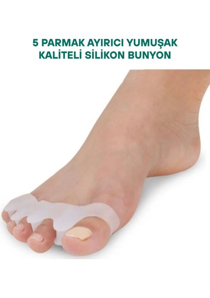 5 Parmak Ayıran Geçmeli Silikon Makara
