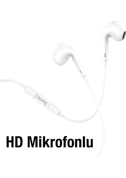 Hoco M1 Max iPhone Lightning Kulakiçi Mikrofonlu Kablolu KULAKLIK-(5775) - LKM8453-8690