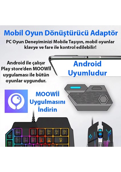 Ally Mix Elite Plus - Pubg Denetleyicisi Için Gamepad Mobil Oyun Klavye Mouse Dön? - LKM1354-1130