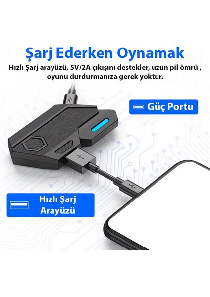 Ally Mix Elite Plus - Pubg Denetleyicisi Için Gamepad Mobil Oyun Klavye Mouse Dön? - LKM1354-1130