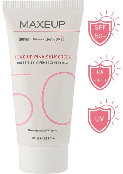 Ton Eşitleyici Yüz Güneş Kremi 50ml Tone Up Pink Sunscreen SPF50+/PA++++ fiyatları