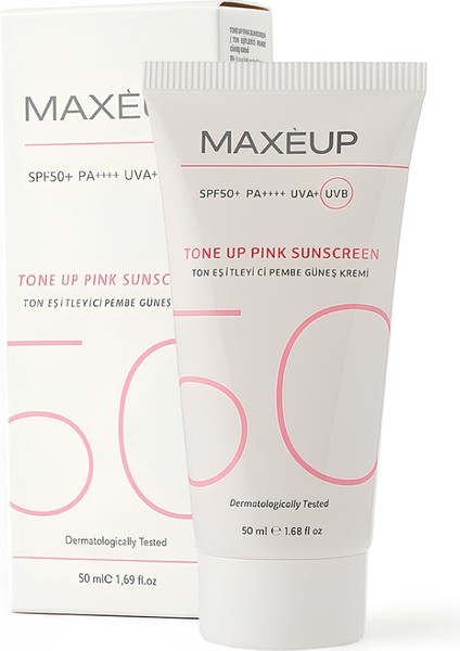 Ton Eşitleyici Yüz Güneş Kremi 50ml Tone Up Pink Sunscreen SPF50+/PA++++