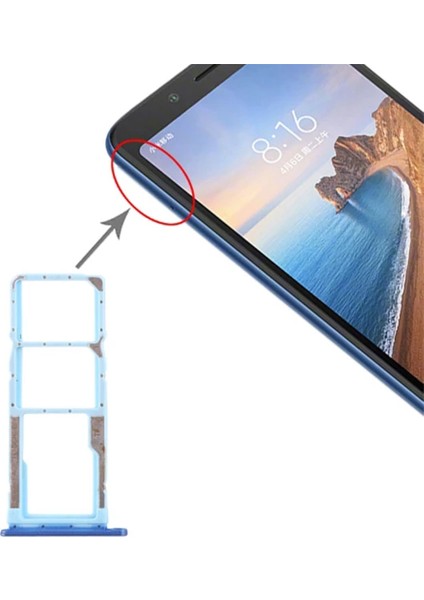 Xiaomi Redmi 7A Sim Hafıza Kart Kapağı TUTUCU-(5775) - LKM2163-9984
