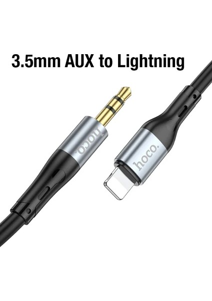 Hoco UPA22 iPhone Lightning To 3.5mm Aux Ses Aktarım KABLOSU-(5775) - LKM2351-5253