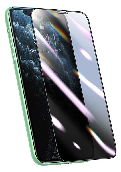 Baseus 0.25MM Iphone 11 Pro-Xs-X 3D Curved Privacy Gizlili Cam Ekran KORUYUCU-(5775 - LKM5402-6863
