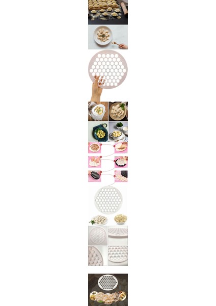 Turk Mantı Kalıbı Tek Seferde 61 Mantı Lallula Design - LKM3141-5387