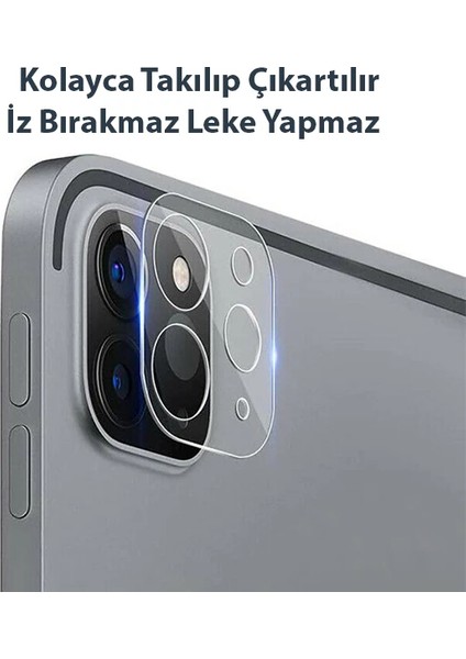 Gor iPad Pro 11 Ipad Pro 12.9 2020-2021 3D Cam Kamera Koruyucu 2 SET-(5775) - LKM3602-5803