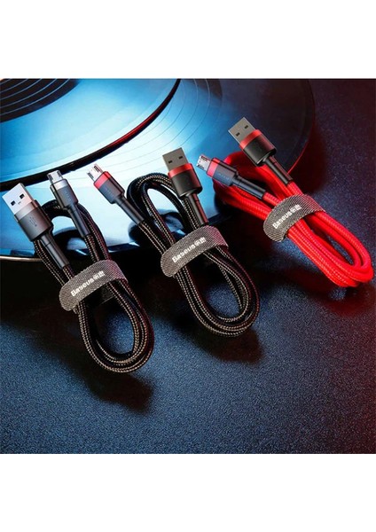 Baseus Cafule Micro USB 1metre 2.4A Hızlı Şarj Halat USB KABLO-(5775) - LKM8287-6918