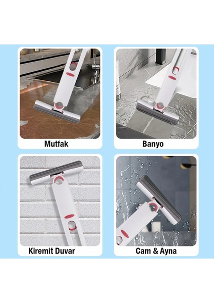 Ezere Çok Amaçlı Mini Tezgah Üstü Paspas Mini Mop + 2 Yedek UÇ-(5775) - LKM2747-1223 indirimleri