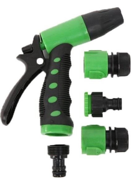 Buffer® 2 Fonksiyonlu 5li Bahçe Tarla Otomatik Sulama Tabancası Seti Hortum Bağlantısı Aparatı