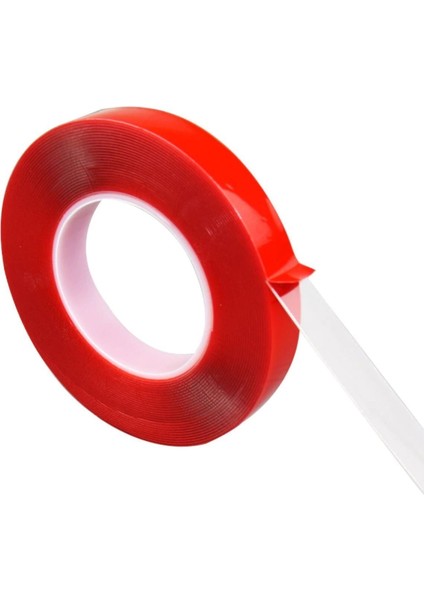 Buffer® 2 Metre Şeffaf Ekstra Güçlü Banyo Mutfak Posta Ofis Çift Taraflı Akrilik Silikon Vhb Bant