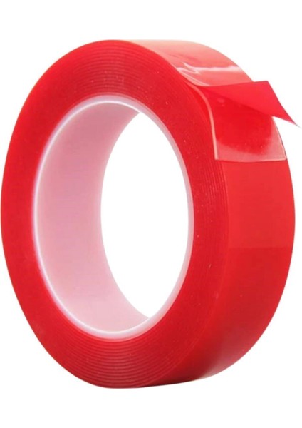 Buffer® 2 Metre Şeffaf Ekstra Güçlü Banyo Mutfak Posta Ofis Çift Taraflı Akrilik Silikon Vhb Bant