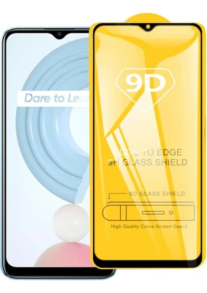 Ally Oppo Realme C21 Full Glue-Tempered Cam Ekran KORUYUCU-(5775) - LKM1566-8501