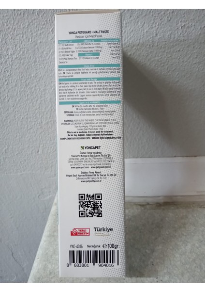 YONCA PETGUARD MALT 100 GRAM