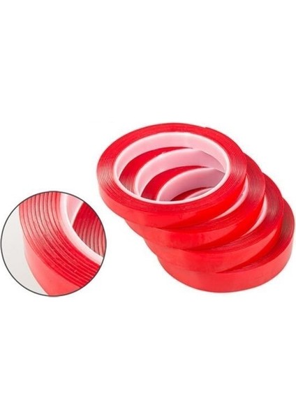 Buffer® 2 Metre Güçlü Yapışkanlı Çift Taraflı Slikon Pratik Şeffaf Bant