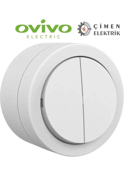 Beyaz Komutatör Anahtar Sıva Üstü - Elektrik Tesisat Anahtarı