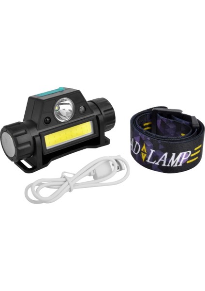 8 Saat Dayanıklı Şarjlı Sensörlü Mıknatıslı Kafa Lambası WT-055 - LKM8750-6454