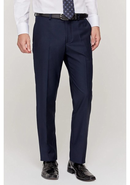 Erkekklasik Kumaş Pantolon Likralı Çiftcepli