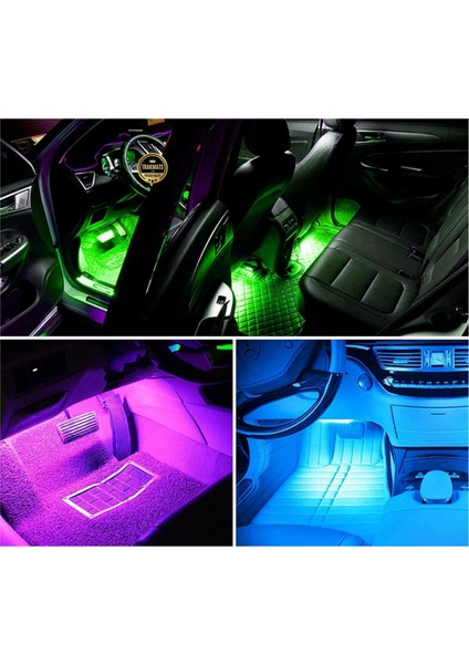 Volkswagen Jetta 2011-2012-2013-2014-2015-2016-2017-2018 Araç Içi Led, Şerit Işık 48’li Rgb Atmosfer Aydınlatma | Ses Kontrollü & Uzaktan Kumandalı