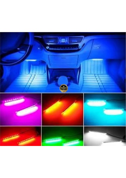 Peugeot 307 Hb 2001-2002-2003-2004-2005-2006-2007-2008 Araç Içi Led, Şerit Işık 48’li Rgb Atmosfer Aydınlatma | Ses Kontrollü & Uzaktan Kumandalı