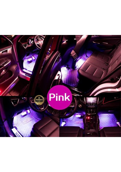 Peugeot 5008 2017-2018-2019-2020-2021-2022-2023-2024-2025 Araç Içi Led, Şerit Işık 48’li Rgb Atmosfer Aydınlatma | Ses Kontrollü & Uzaktan Kumandalı