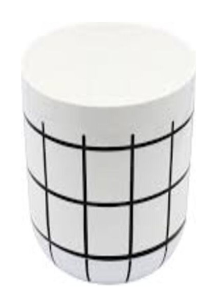 (3 Adet) Dekoratif Plastik Çiçek Saksısı No: 3 Beyaz Renk fiyatları