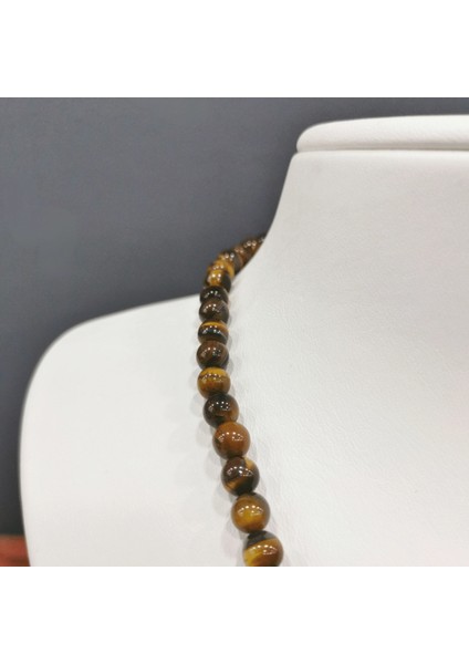 Kaplan Gözü Taşı Kolye (Faset Kesim) (Motivasyon ve Cesaret Taşı) fiyatları