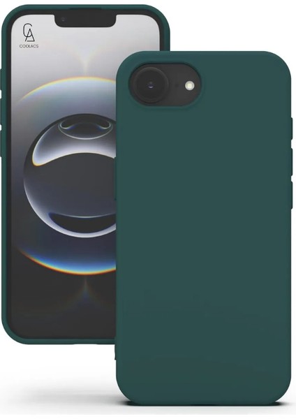 Apple iPhone 16E Uyumlu Içi Kadife Lansman Kılıf ve 5d Tam Kaplayan Cam Ekran Koruyucu