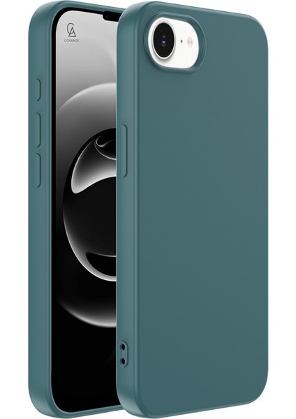 Apple iPhone 16E Uyumlu Içi Kadife Lansman Kılıf ve 5d Tam Kaplayan Cam Ekran Koruyucu