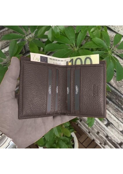 AsyaClub Derije Hakiki Deri Kahverengi Mini Erkek Cüzdanı (T944) fiyatları