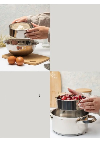 Metal Un Eleği 15 ve 24 cm 2 Li Set 721873