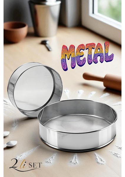 Metal Un Eleği 15 ve 24 cm 2 Li Set 721873