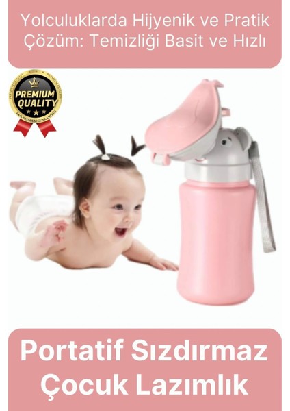 Çok Amaçlı Portatif Pratik Sızdırmaz Araba Yolculuk Çocuk Kız Erkek Pisuarı Lazımlık Küçük Tuvalet