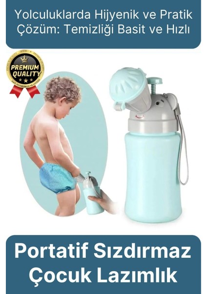 Çok Amaçlı Portatif Pratik Sızdırmaz Araba Yolculuk Çocuk Kız Erkek Pisuarı Lazımlık Küçük Tuvalet