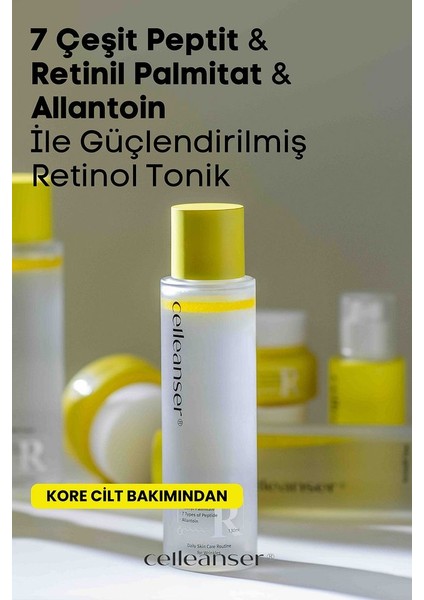 7 Peptit ve Retinil Palmitat ile Cilt Onarımını Destekleyen Retinol Tonik indirimleri