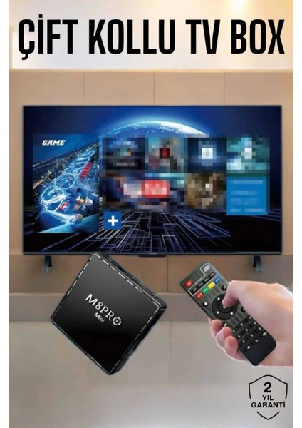 Tv Game Box Netflix Youtube 1000 Oyunlu Android Oyun Konsolu Kumandalı
