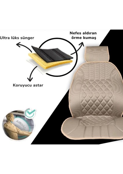 Hyundai Accent Era Oto Ön Iki Koltuk Minderi Bej fiyatları