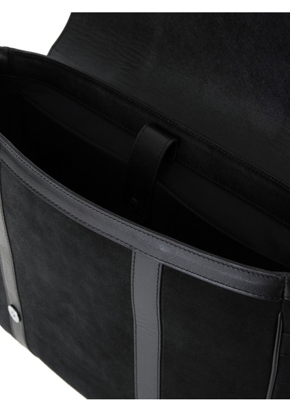 Erkek Erkek Siyah %100 Deri Evrak Çantası 50305847-VR046