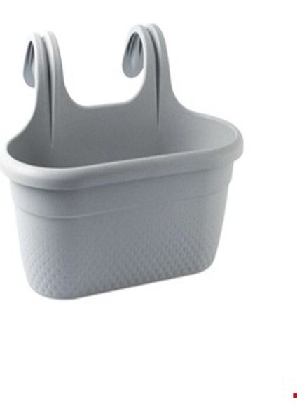 (3 Adet) Askılı Plastik Çiçek Saksısı 37X27.5X26 cm (6,20 Lt)