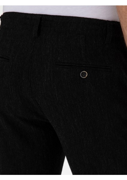 Erkek Siyah Slim Fit Kanvas Pantolon 50292627-VR046 modelleri