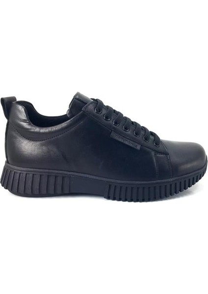 3370 Hakiki Deri Günlük Kadın Ayakkabı-Siyah fiyatları