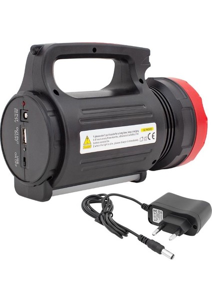 Powermaster Yajia YJ-2895U 3 Watt 20 Smd LED Li 3 Mod'lu USB Li Şarjlı El Feneri Kamp Tipi LED Işıldak Aydınlatma Lamba
