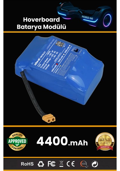 Hoverboard Elektrikli Kaykay Bataryası 4400MAH - Yüksek Yoğunluklu Li-Ion Hücre modelleri