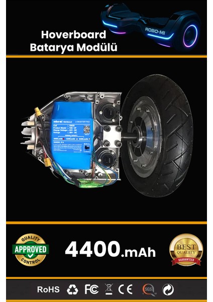 Hoverboard Elektrikli Kaykay Bataryası 4400MAH - Yüksek Yoğunluklu Li-Ion Hücre indirimleri