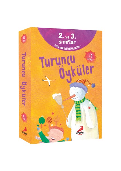 2. Sınıf Tatıl Setı - 2. Sınıftan 3. Sınıfa Geçen Çocuklar Için Meraklı Zihinler Tatil Kitabı – Turuncu Öyküler 10 Kıtap Okuma Seti + Ahşap Tangram Hediyeli