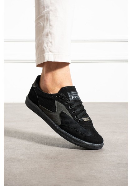 Erkek Sneaker Günlük Spor Ayakkabı Yüksek Taban Siyah Füme - Rahat Tasarım 024